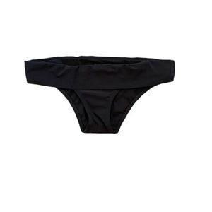 heidi klein fold over bikini bottoms black Small